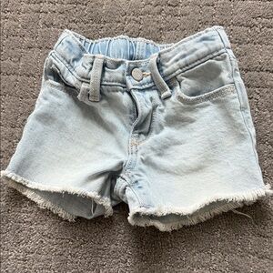 Old Navy Kids Light Blue Frayed Denim Shorts